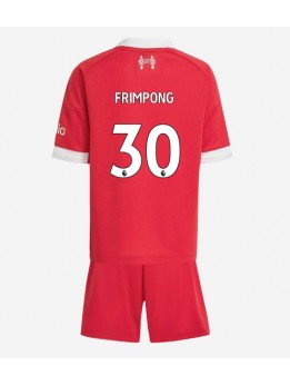 Billige Liverpool Jeremie Frimpong #30 Hjemmedraktsett Barn 2025-26 Kortermet (+ Korte bukser)